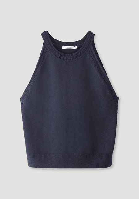 Knit top made from organic cotton with kapok