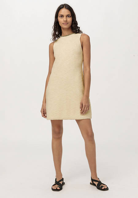 Knitted dress made from organic cotton with kapok