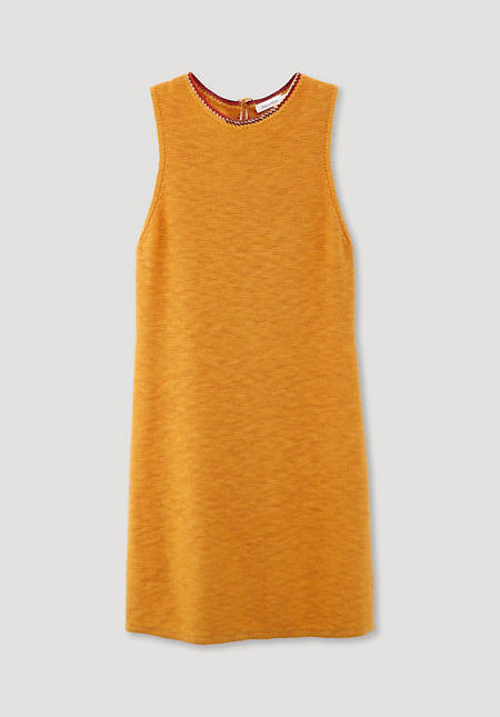 Knitted dress made from organic cotton with kapok