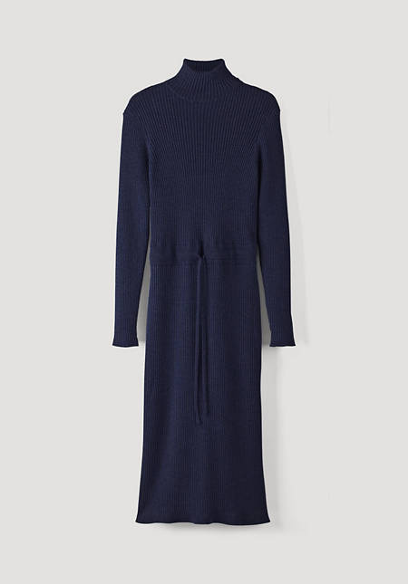 Knitted dress made of organic cotton and organic new wool