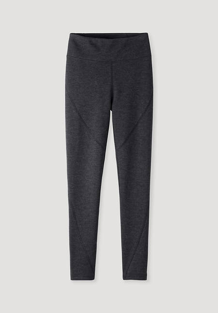 Leggings Fitted Medium Cut ACTIVE FUNCTIONAL made of organic merino wool with organic cotton