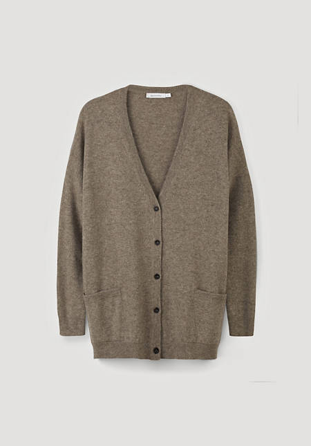 Limited by Nature cardigan made of pure yak wool