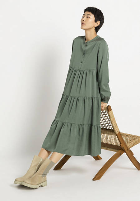 Limited by Nature midi dress made of organic cotton with silk