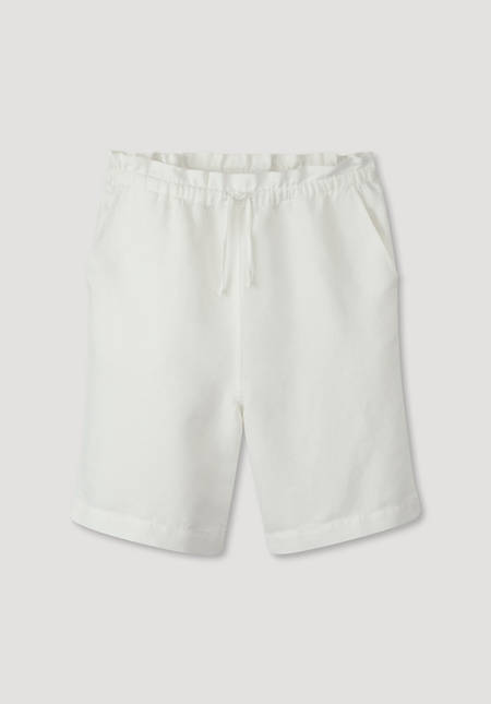 Linen shorts with organic cotton