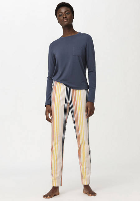 Long pajama bottoms made from pure organic cotton