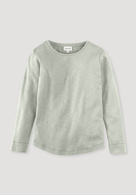 Long-sleeved shirt made from pure organic cotton
