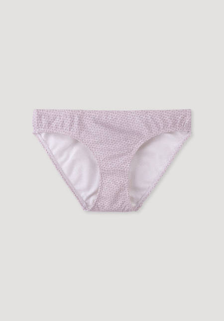 Low-cut briefs made from organic cotton
