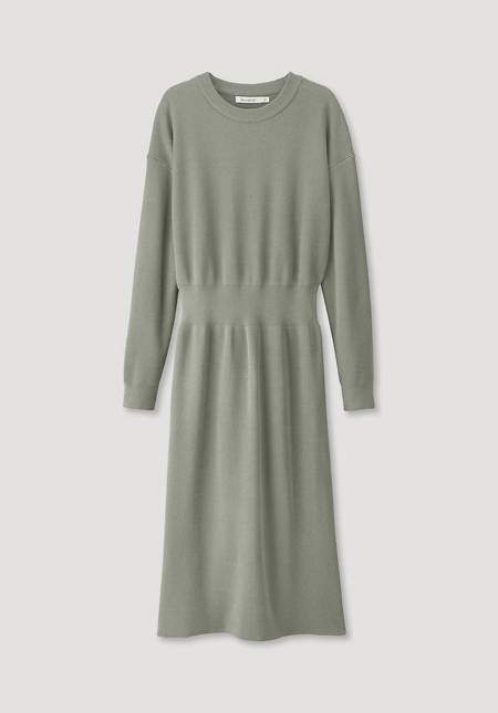 Midi Relaxed knitted dress made of pure organic cotton