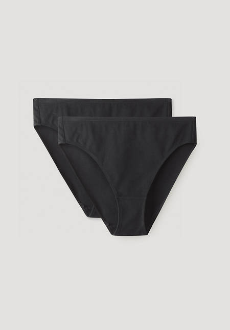 Midi briefs high waist in a set of 2 made from pure organic cotton