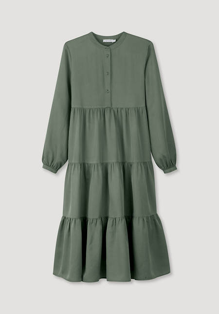 Midi dress made from organic cotton with silk