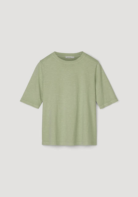 Mineral-dyed shirt made of pure organic cotton