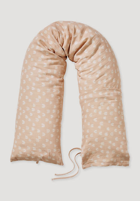 Muslin nursing pillow cover made from pure organic cotton