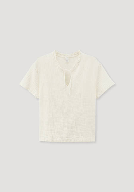Musselin Shirt Regular PURE COMFORT aus reiner Bio-Baumwolle