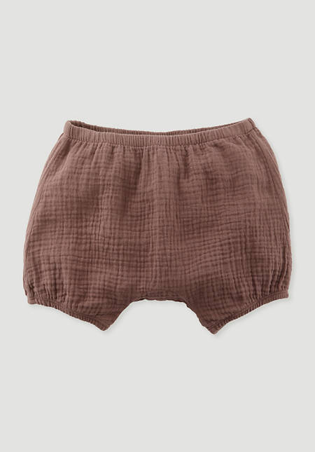 Musselin-Shorts aus reiner Bio-Baumwolle
