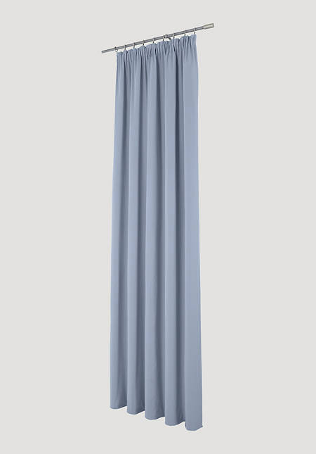 Neveres curtain with pleated tape made of pure organic cotton