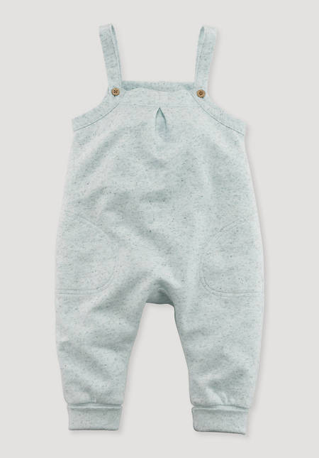 Onesie made from organic cotton with hemp and new wool