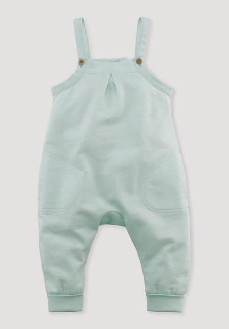 Onesie made from organic cotton with hemp and new wool