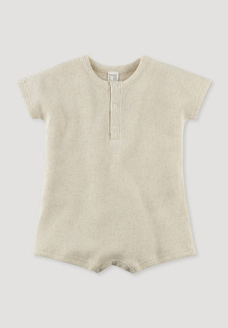 Onesie made from organic cotton with linen