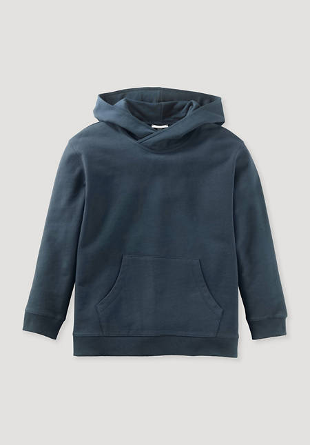 Organic cotton hoodie with kapok