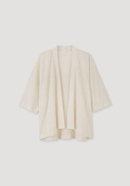 Organic cotton kimono jacket with kapok