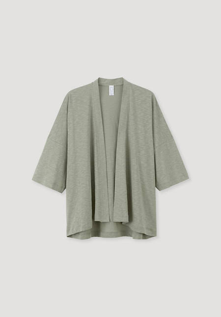 Organic cotton kimono jacket with kapok