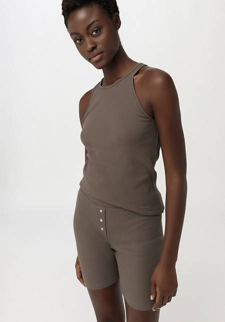 Organic cotton rib tank top