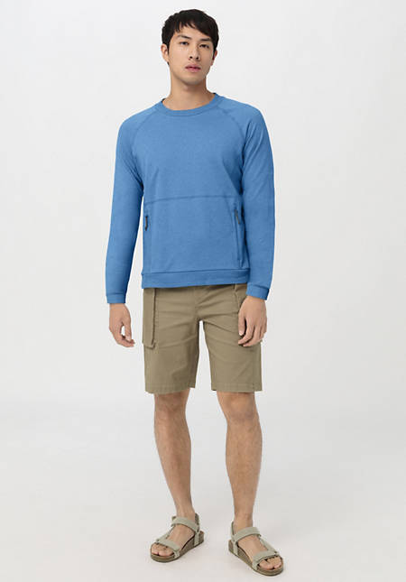 Organic cotton sweatshirt with hemp and virgin wool