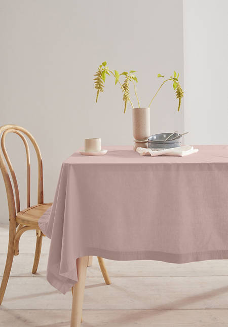 Percale tablecloth made from pure organic cotton