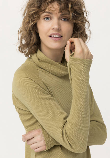 Performance-Shirt aus Bio-Merinowolle mit Bio-Baumwolle