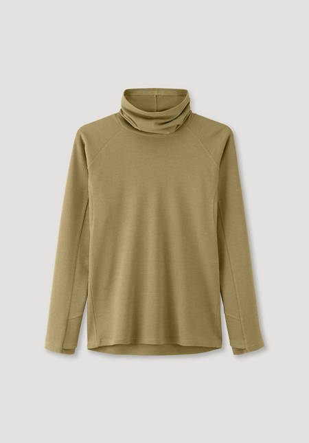 Performance-Shirt aus Bio-Merinowolle mit Bio-Baumwolle