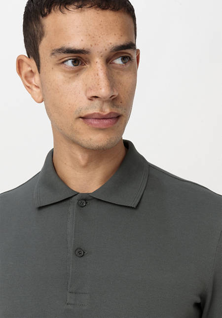 Poloshirt Zwirnjersey aus reiner Bio-Baumwolle