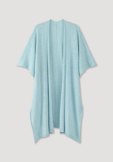 Poncho aus Bio-Baumwolle mit Kapok