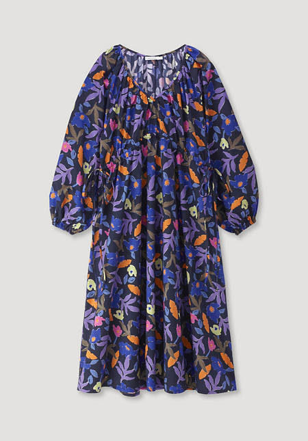 Popeline Kleid Midi Oversize aus reiner Bio-Baumwolle