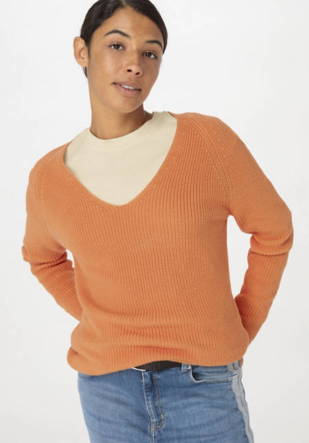 Pullover Regular aus reiner Bio-Baumwolle