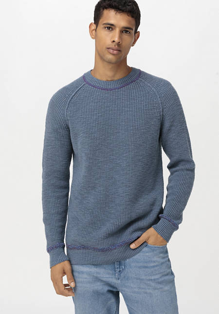 Pullover aus Bio-Baumwolle mit Kapok