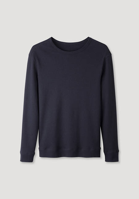 Pullover aus Bio-Baumwolle mit Leinen
