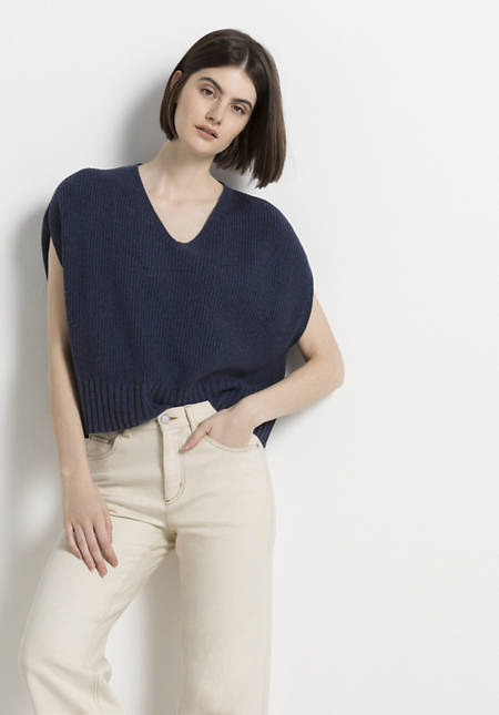 Pullover aus Bio-Baumwolle mit Seide