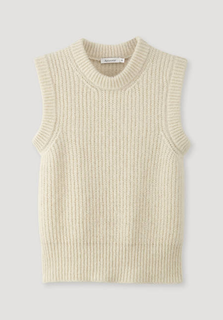Pullunder aus Alpaka mit Seide und Mohair