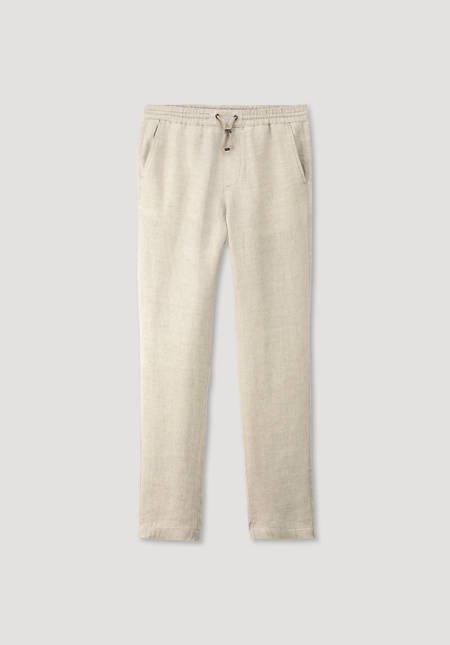 Pure linen summer trousers
