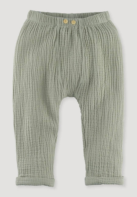 Pure organic cotton muslin pants