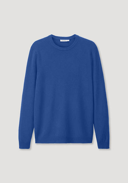 Regular sweater made of organic merino wool with cashmere