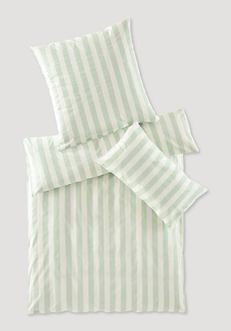 Renforcé bed linen Cannes in a set made from pure organic cotton