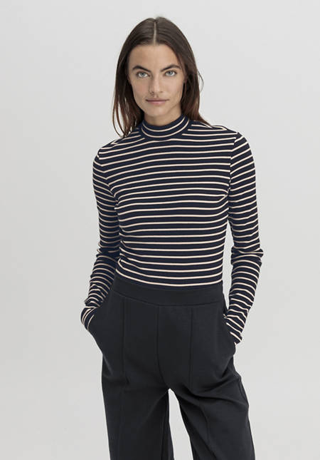 Rib Shirt Slim aus Bio-Baumwolle