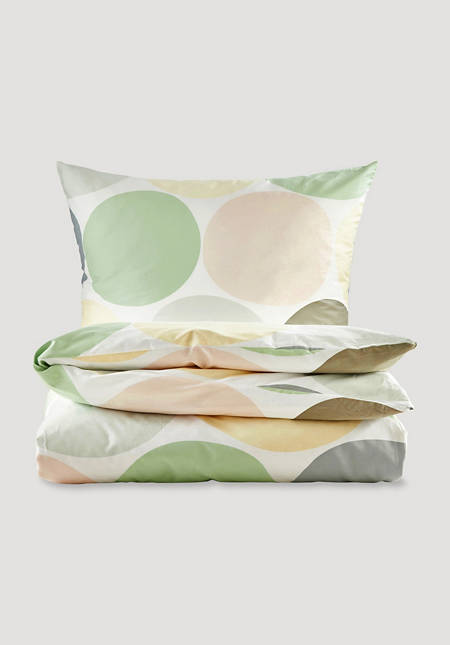 Satin bed linen set Bollo made from pure organic cotton