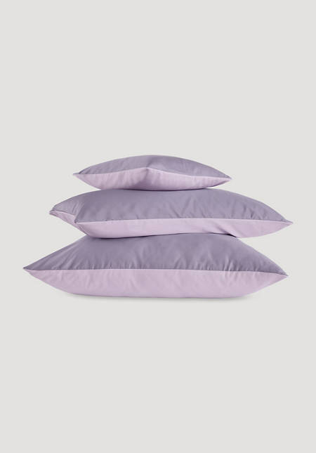 Satin reversible pillowcase made from pure organic cotton