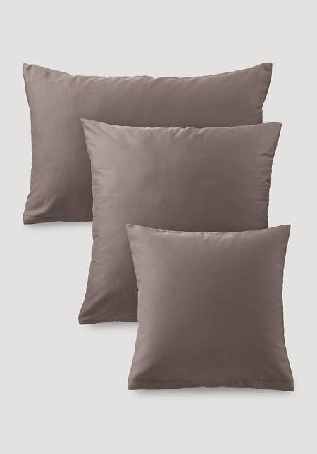 Satin reversible pillowcase made from pure organic cotton