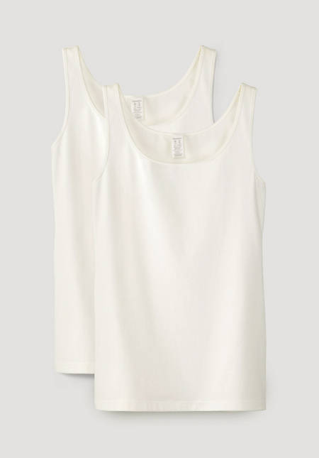 Set of 2 tank tops made from organic cotton