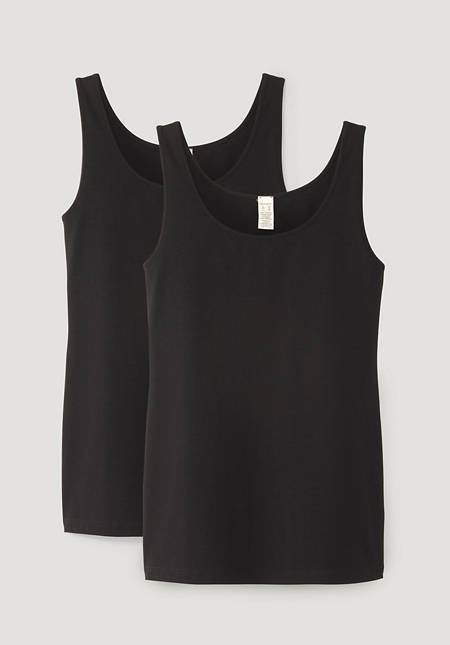 Set of 2 tank tops made from organic cotton