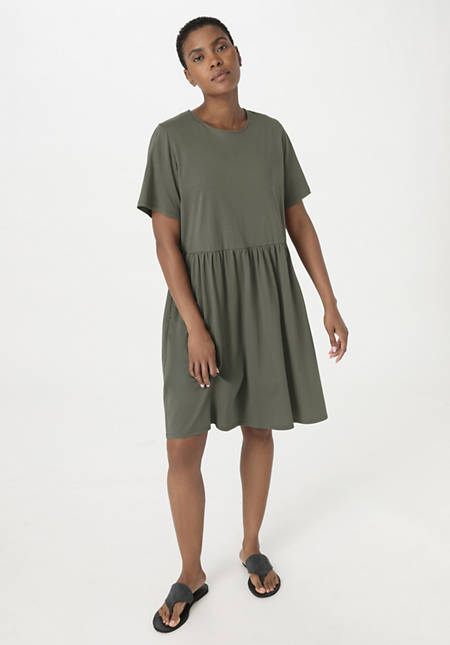 Shirt-Kleid Mini Regular aus reiner Bio-Baumwolle