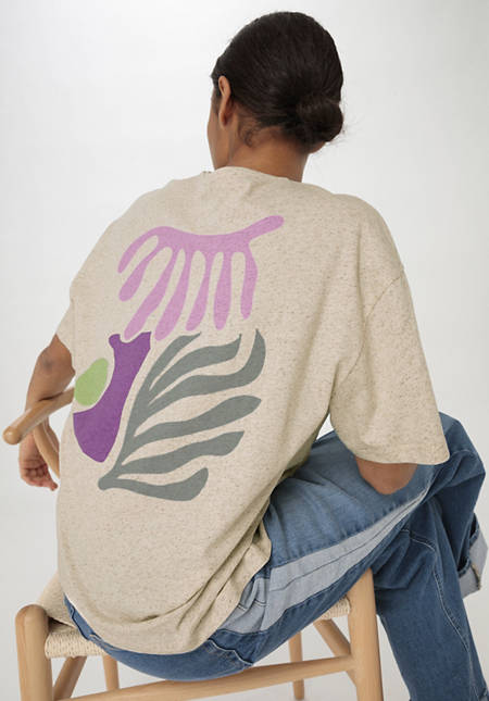 Shirt Relaxed aus Bio-Baumwolle mit Hanf